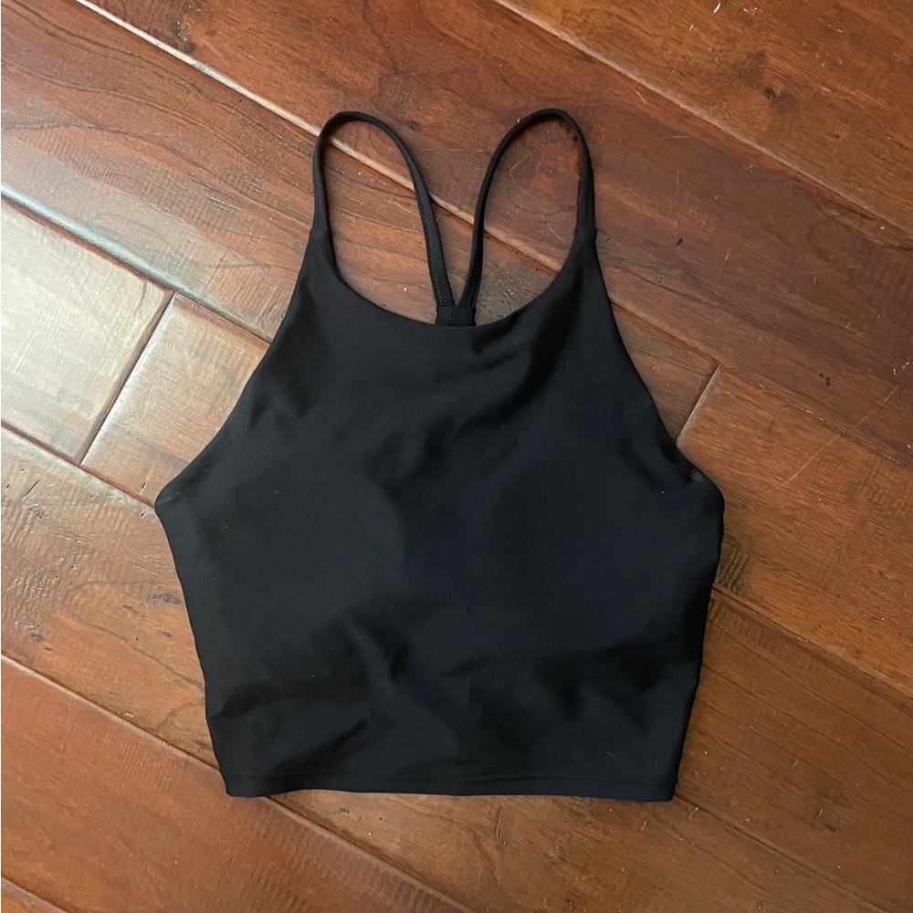 Black Old Navy Active Built-In Bra Tank